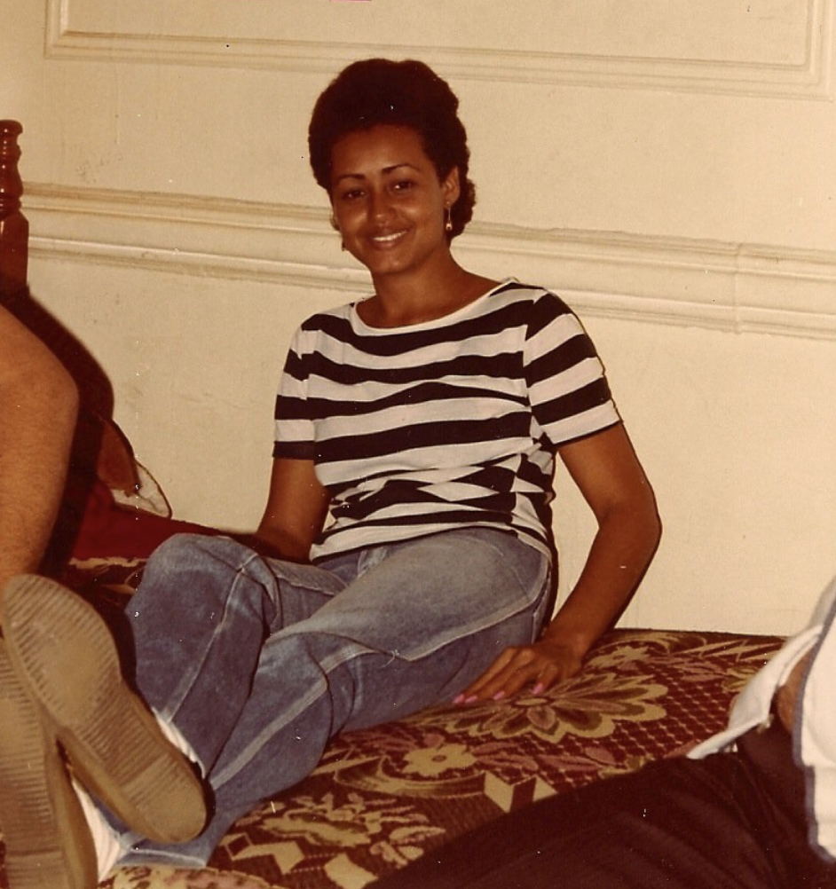 My mother, Miriam, right after arriving to NYC. This photo was taken during the mid 80s in Brooklyn.