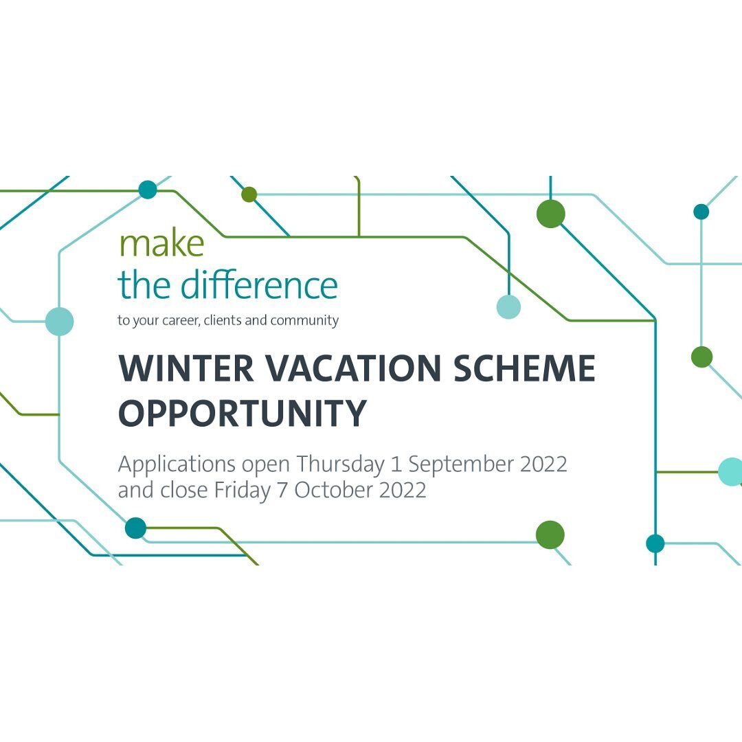 Open Now, Ashurst Winter Vacation Scheme!

🗓Applications are open now and close on the 7th of October 2022

The application process consists of:
1. An Application Form 
2. Online assessments
3. Interview and assessment 
4. Offer ✅ 

The scheme will 