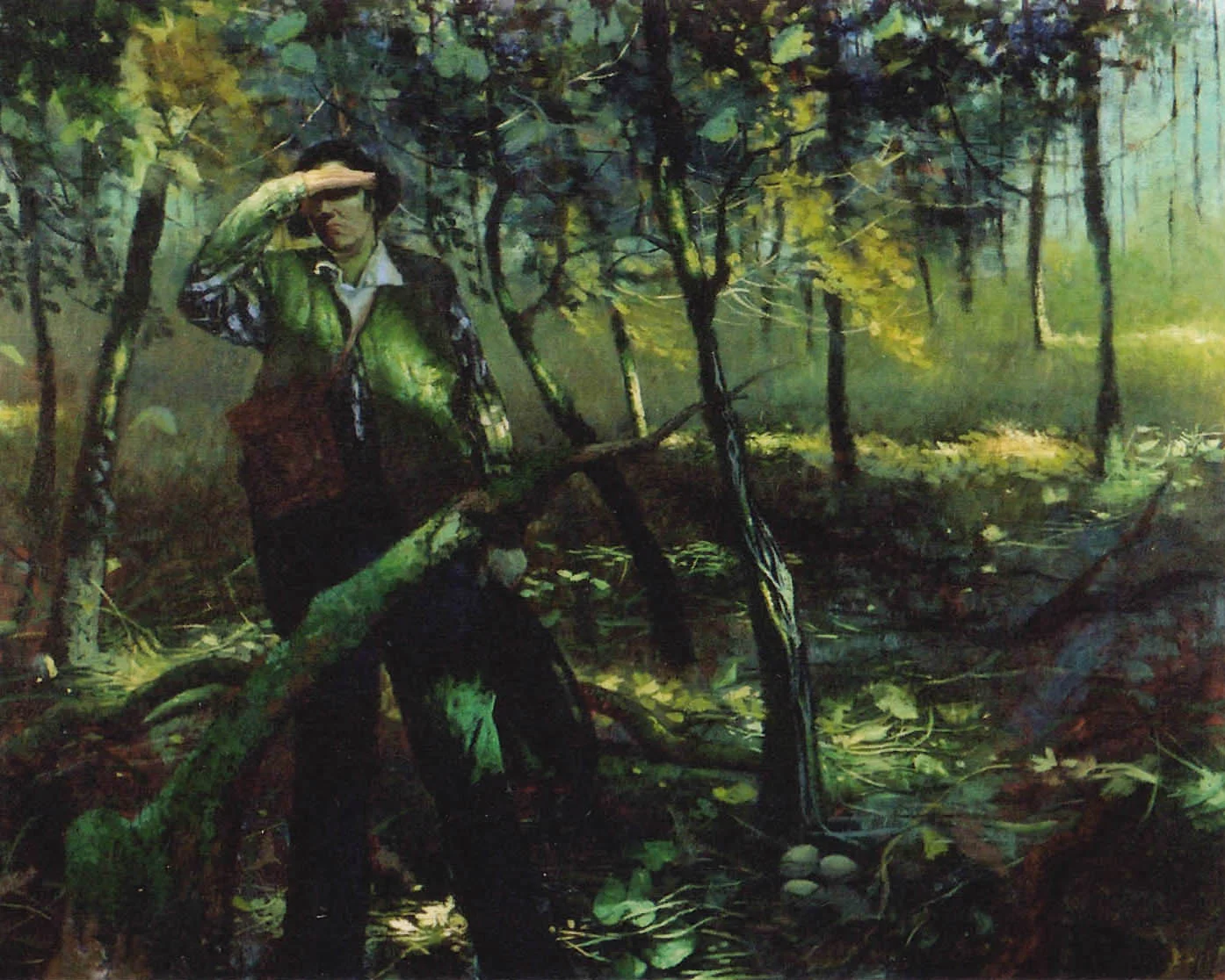 "Alone" (Acrylic on Canvas) 72"/72"