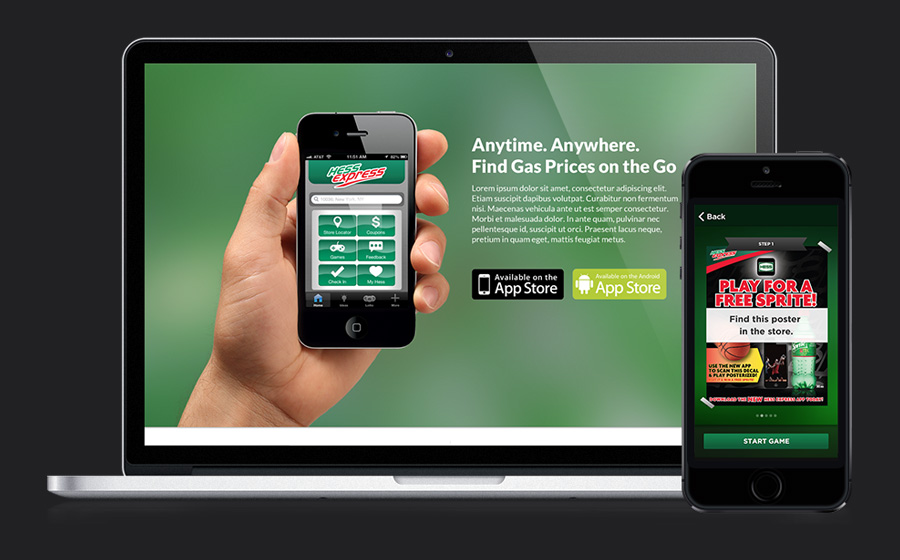 Hess Express Landing Page Design