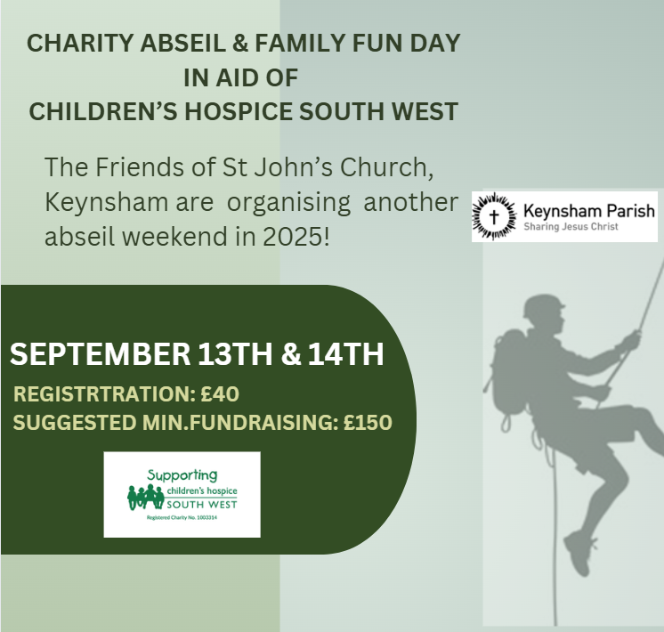 From 1.30pm Charity Abseil and fun day in aid of Childrens' Hospice South West