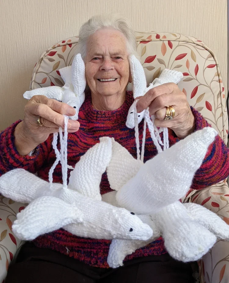Dorothy was one of our avid knitters 