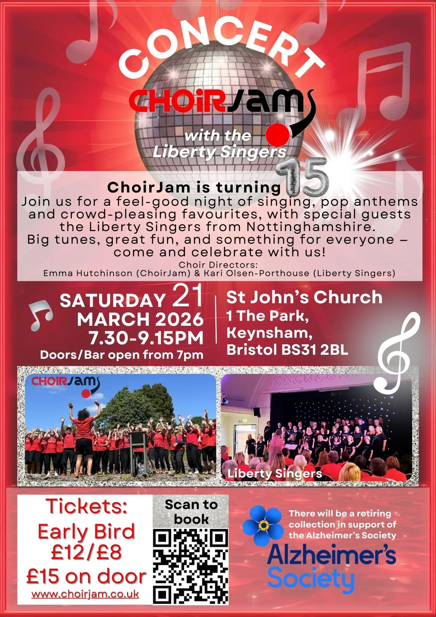 7.30pm CHOIRJAM concert with The Liberty Singers