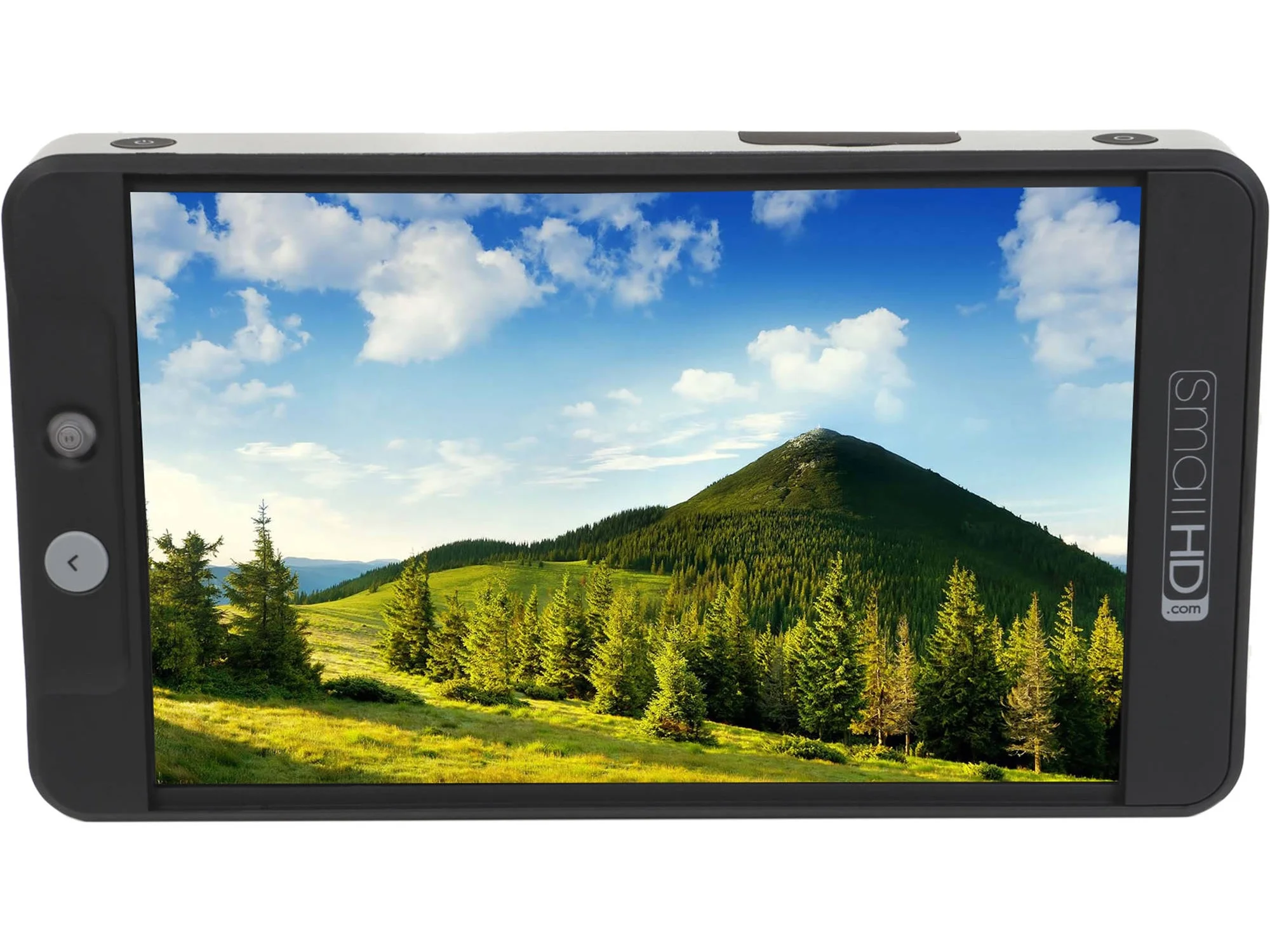 SmallHD 702 Bright 7-inch 1920x1080 resolution monitor with the ability to run off p-tap power, Sony L-series or E6 batteries.