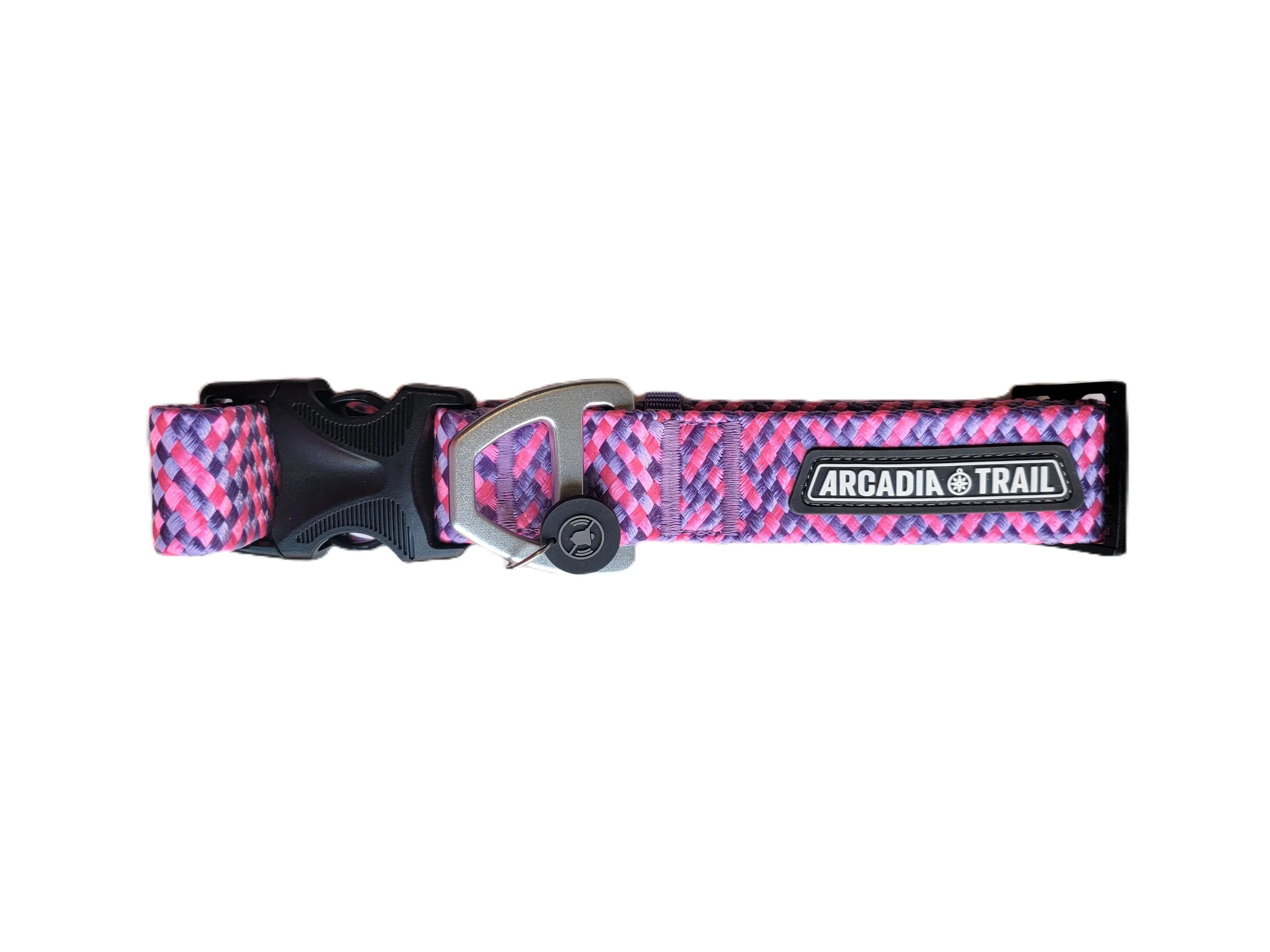 Paracord Dog Collar MAR23 Pink-Prpl1.jpg