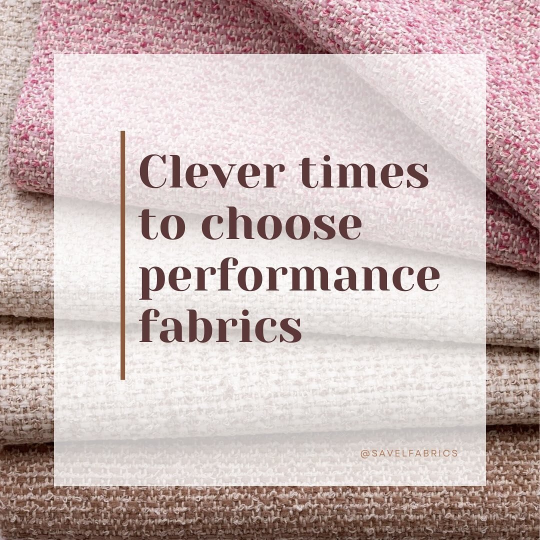 Performance fabric isn&rsquo;t just for outdoors anymore! Swipe to see excellent reasons to use performance fabrics throughout the home. What&rsquo;s your favorite use in your design projects or home? Comment below, we&rsquo;d love to know! 

#perfor