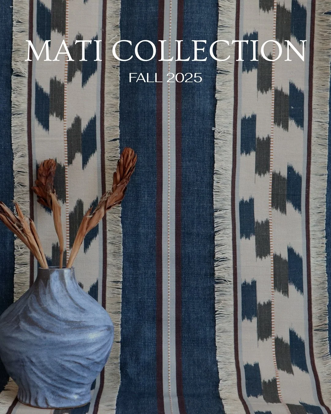 The new ✨MATI✨ Collection from @malabarfabrics is
composed of three fabrics: Mati, Jiva, Turiya

Mati, the namesake of the collection, is comprised of a handwoven cotton stripe that forms the base: calm, linear and intentional. Then, a separate fring