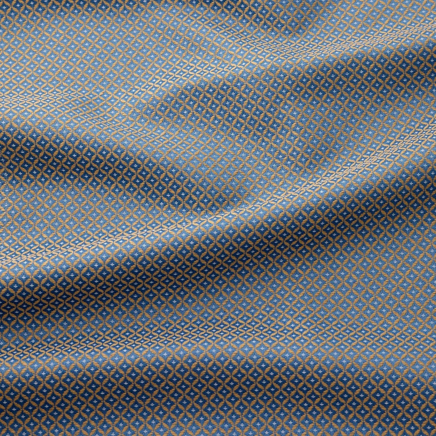 Villandry ~ A fine woven pattern that catches the light with an understated iridescence. Lightweight enough to layer, yet polished enough to stand alone. Woven in Turkey and machine washable. Beautiful &amp; livable! 

Shown here in Blue, DM us for s