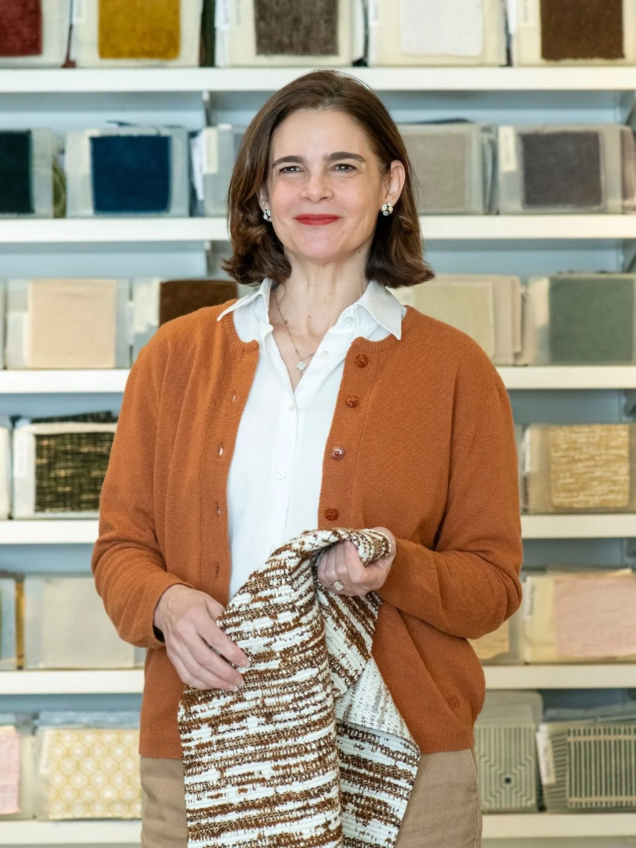 Captured in-action during the recent Spring Market, Andrea knows a thing or two about textiles and design. She opened Savel&rsquo;s NY office in 1994 and the flagship showroom in the @danddbuilding in 2009. With over 30 years of expertise under her b