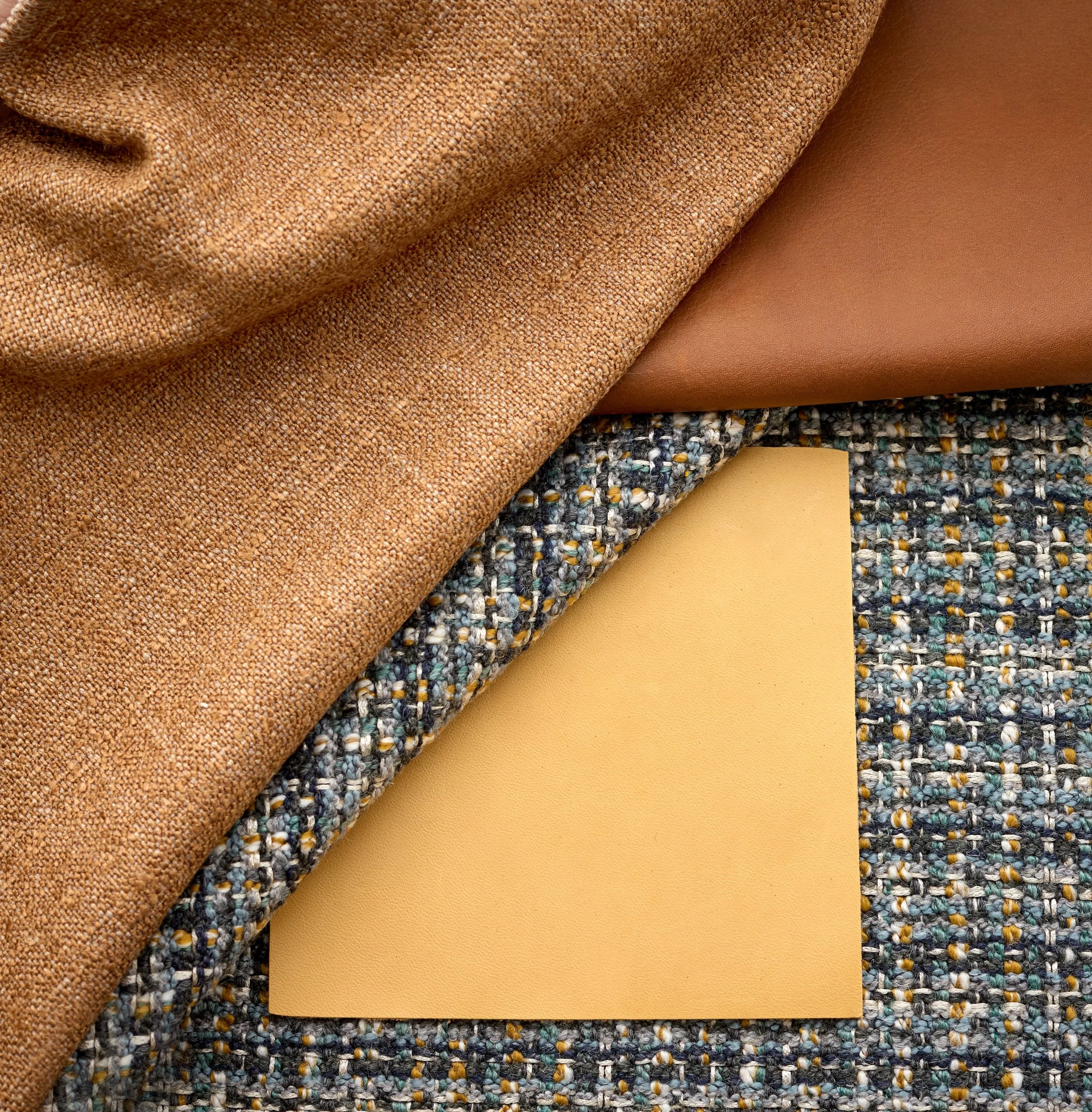 Perfect pairings, with @cortinaleathers 

Shown here from top to bottom:
- Cortina Leathers Linden in Terra
- Savel Campo in Spice
- Savel Centrale in Bluebird 
- Cortina Leathers Linden in Bionda

DM us for samples!

#new #newfabric #texture #colori