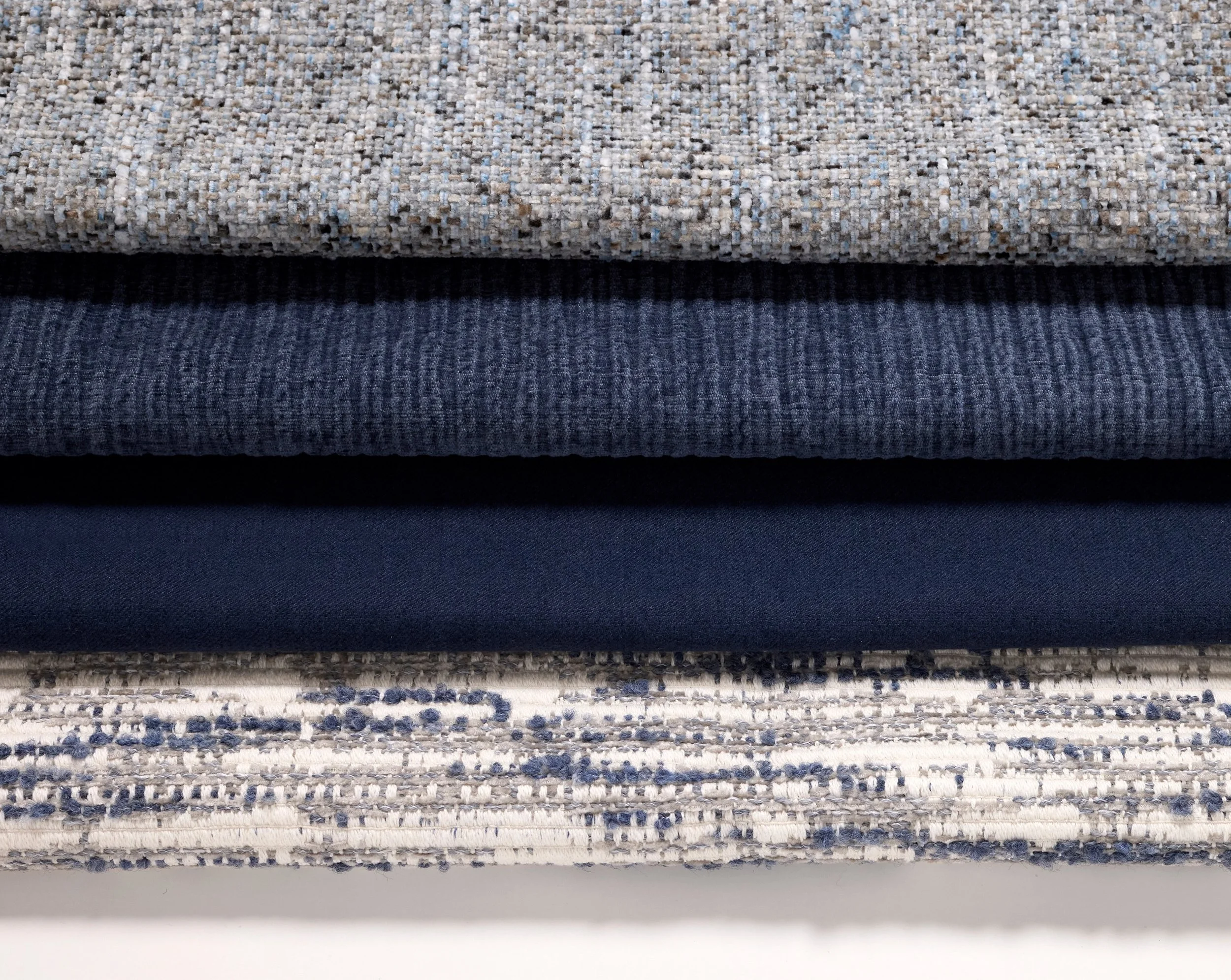 Our new woven textures, brushed solids, and real-world performance fabrics layer beautifully together. Designed with you in mind. What can we help you find? DM us to get started. 

Shown from top to bottom:
Pietra
Ondulato
Forte
Strata

#fabric #newf