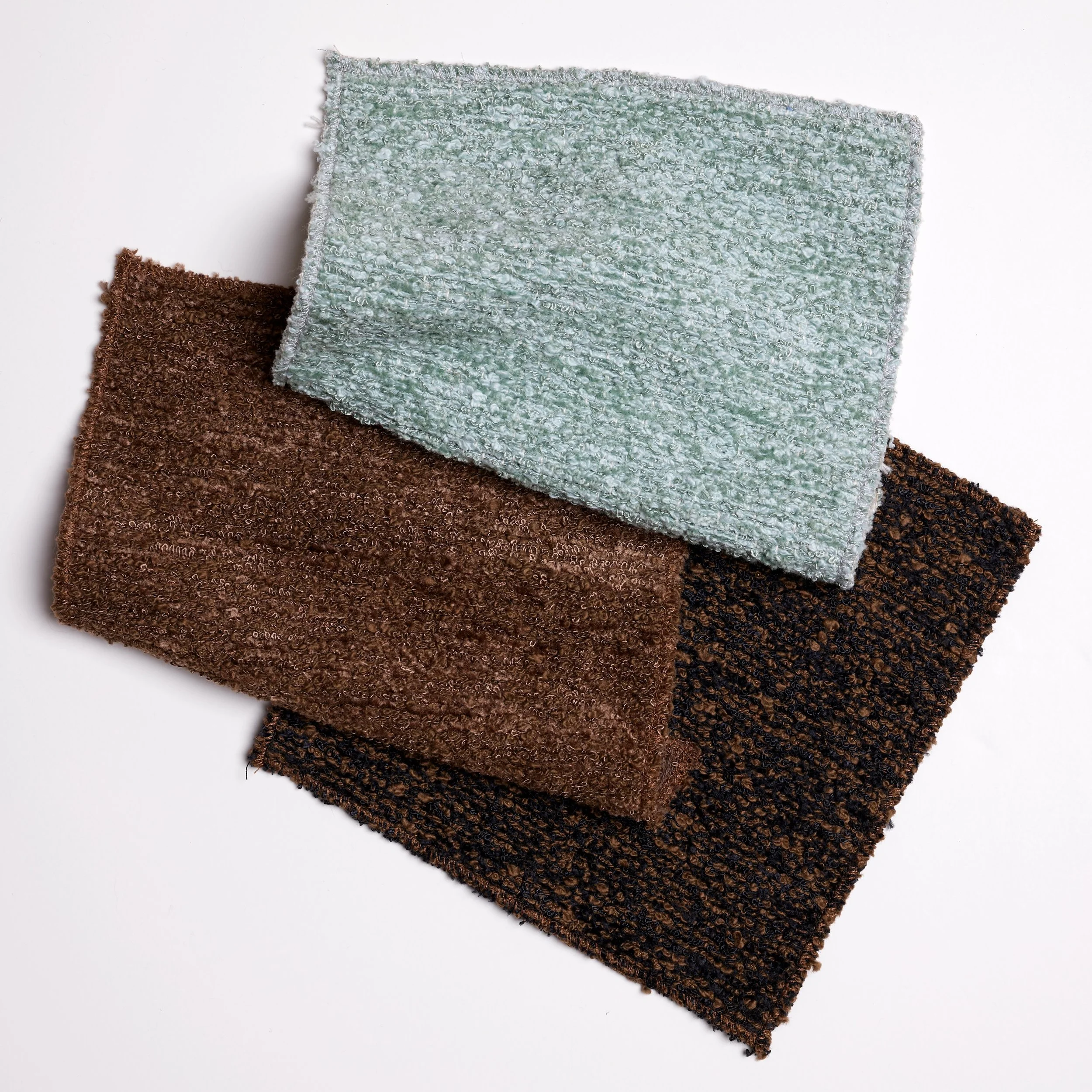 At once playful and serious, Double Nubble from @thebodennercollection is a chunky heritage boucl&eacute; that pairs flat yarn with loopy yarn for a plush, perfectly imperfect surface. Available in a total of 11 color ways, DM us for samples. 

#text