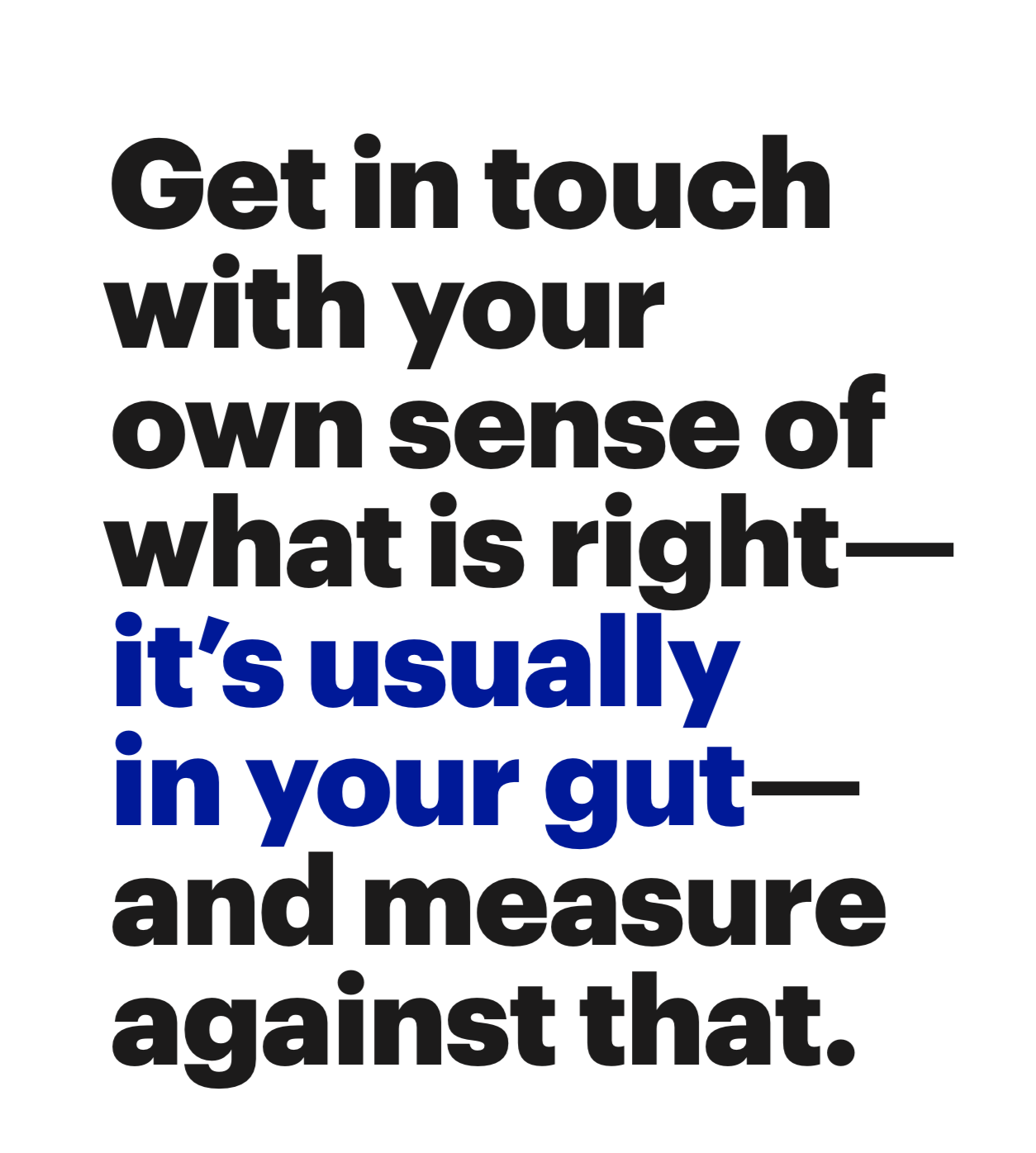 Your gut knows