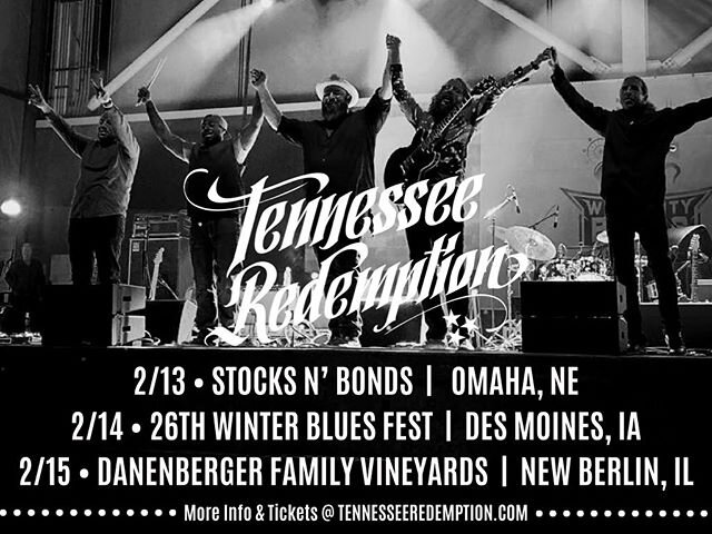 We&rsquo;re hitting the Midwest this week with exciting concerts in Nebraska, Iowa and Illinois! So stoked to bring this band to two new states!
&bull;
&bull;
&bull;
#tennesseeredemption #contemporaryblues #rootsrock @brandonsantinimusic @jeffjensenm