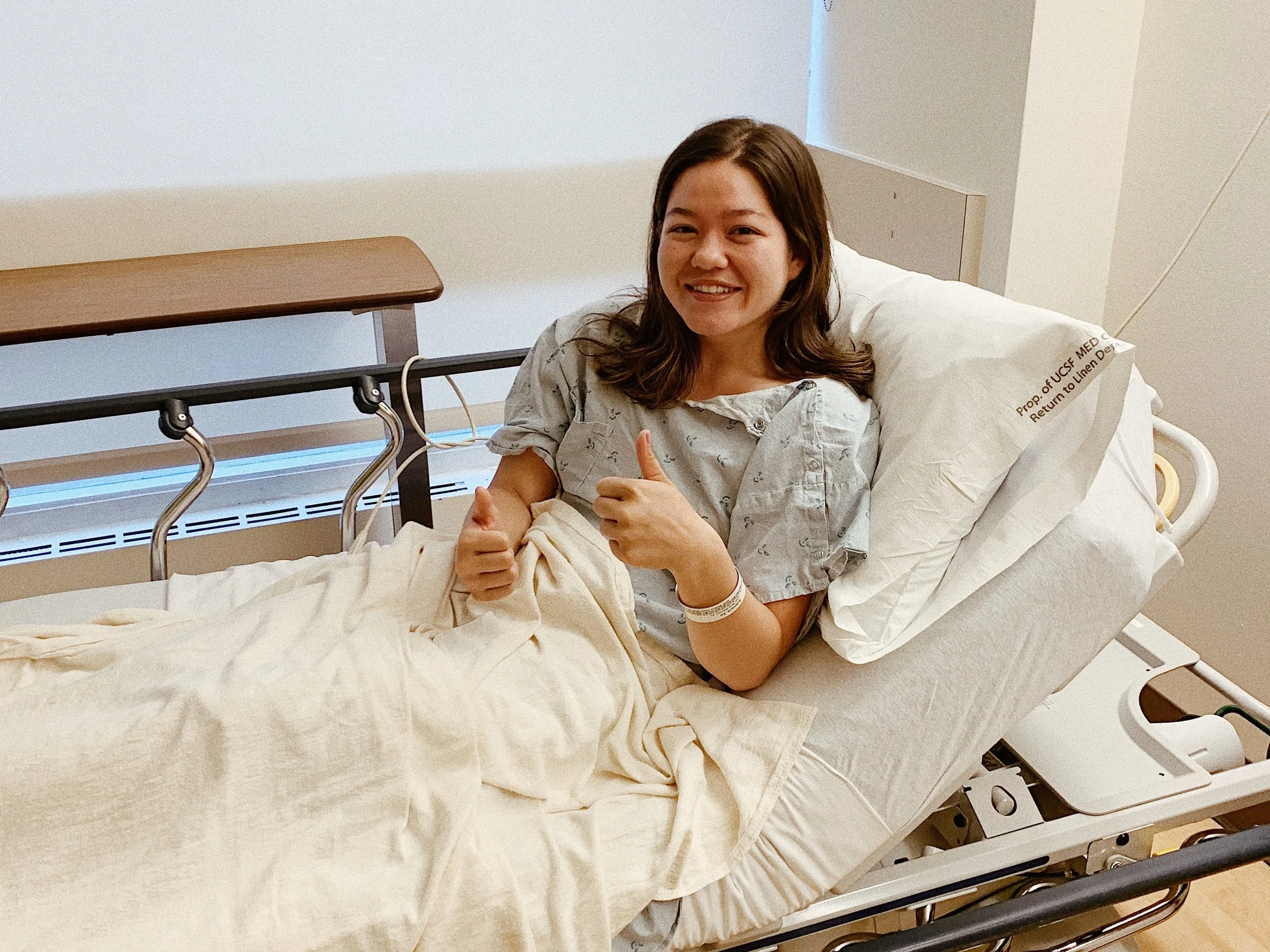 All smiles at 6AM before my 5 hour surgery