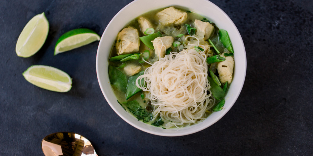 Thai Green Curry Chicken Soup The Clever Kitchen