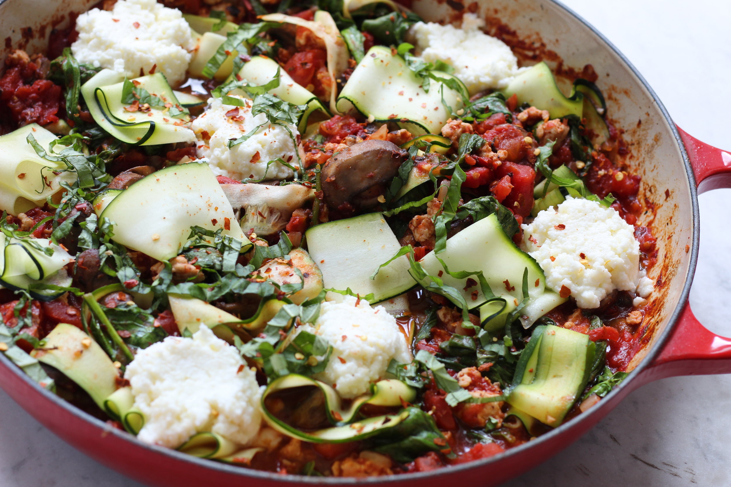 Deconstructed Vegetable Lasagna 