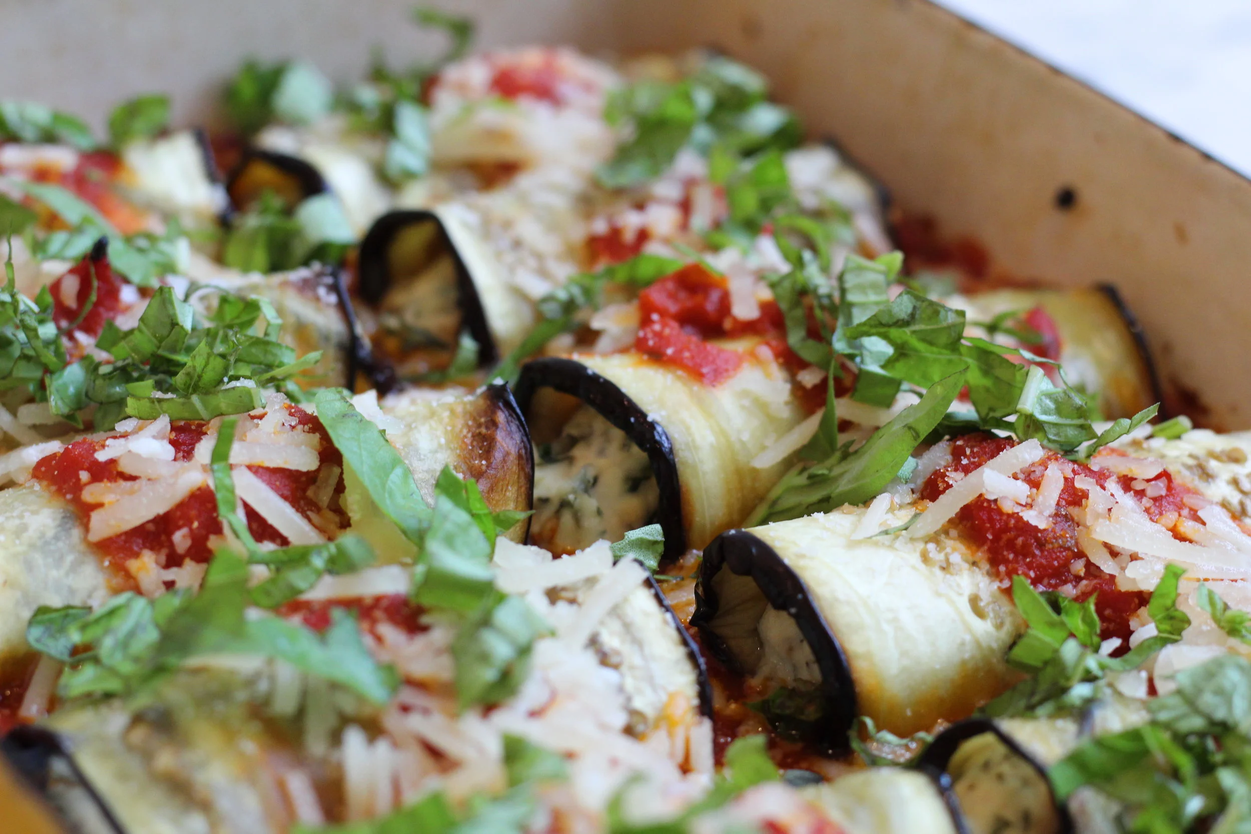 Simple Eggplant Rollups