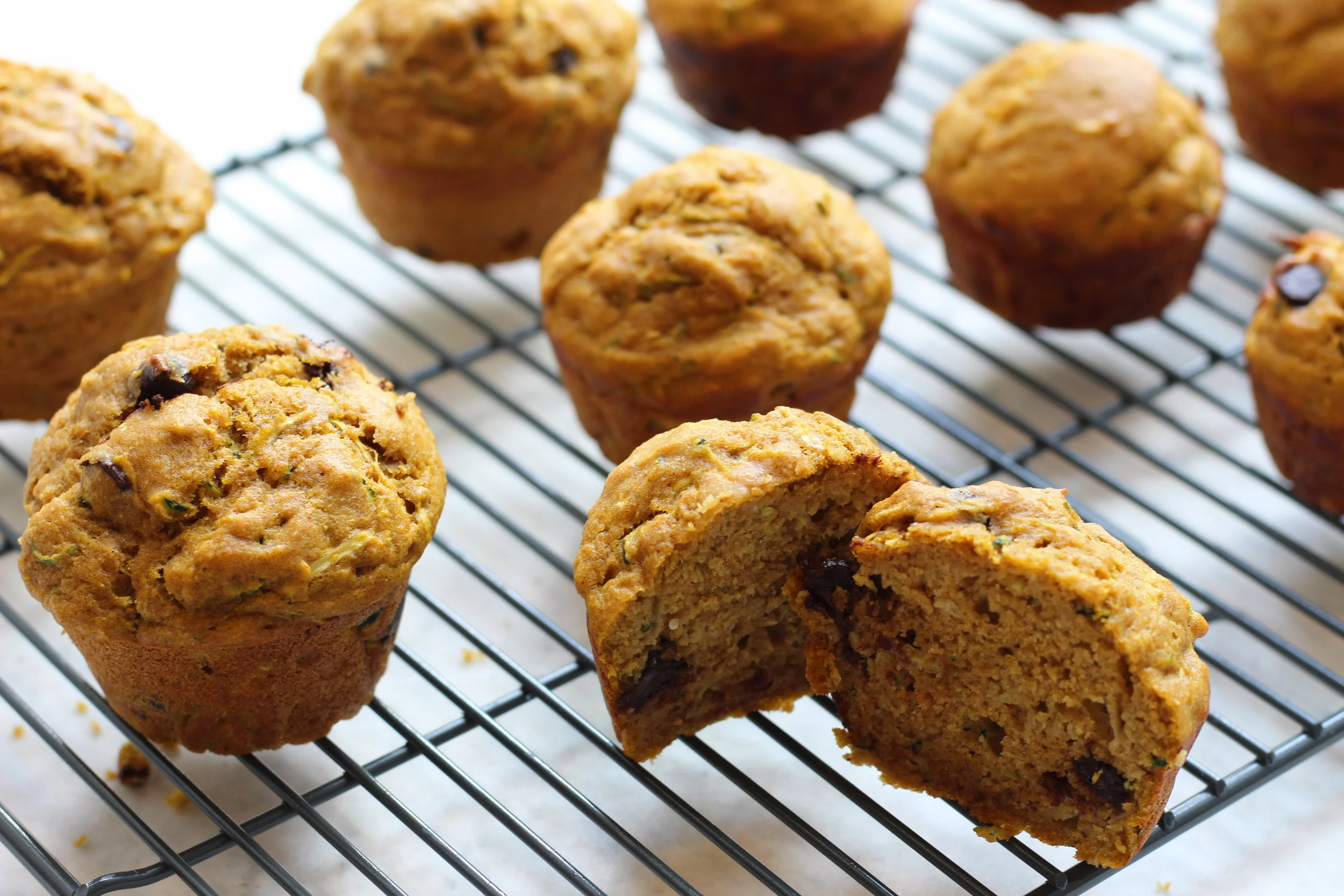                    Zucchini Chocolate Chip Muffins