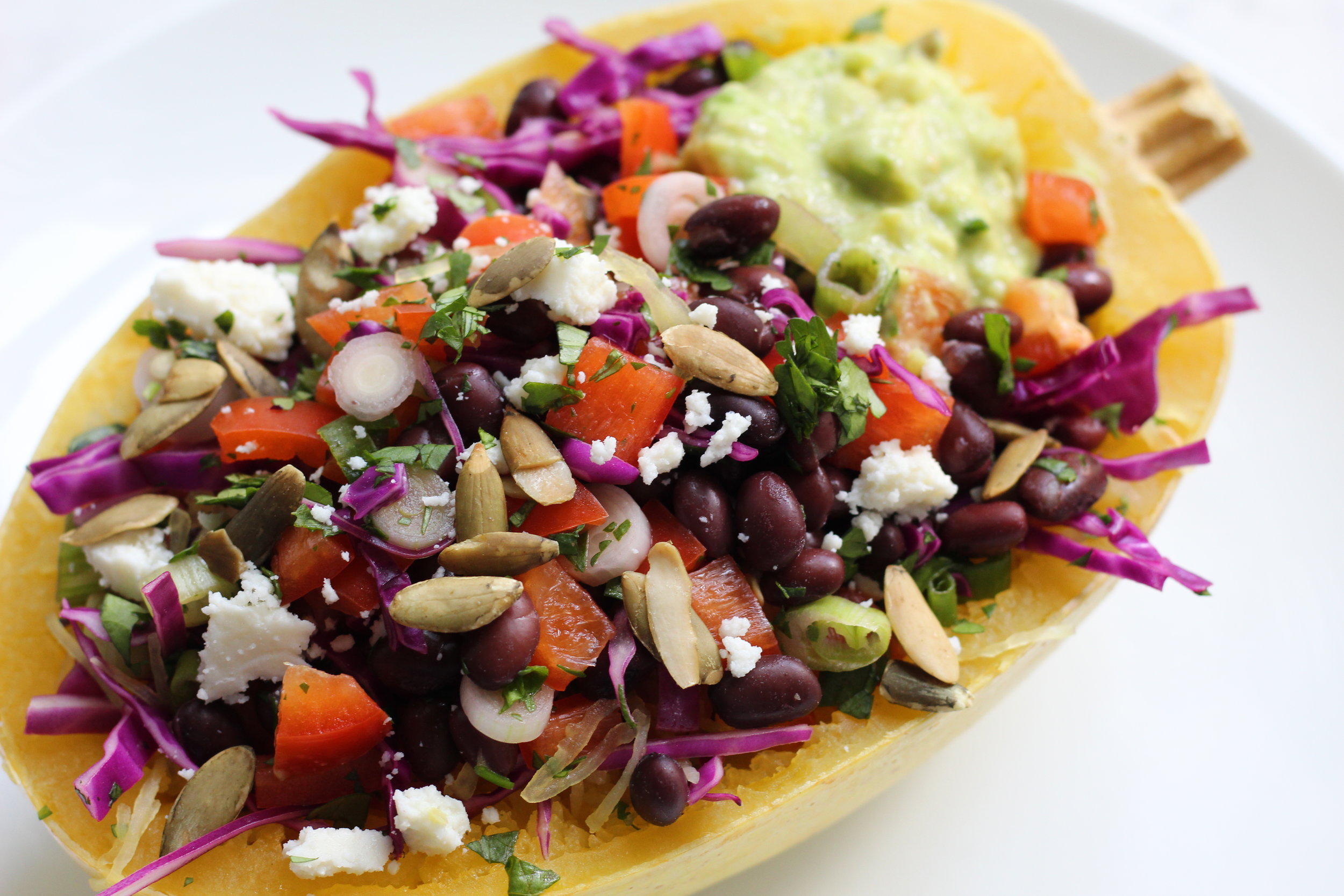 Spaghetti Squash Burrito Bowls