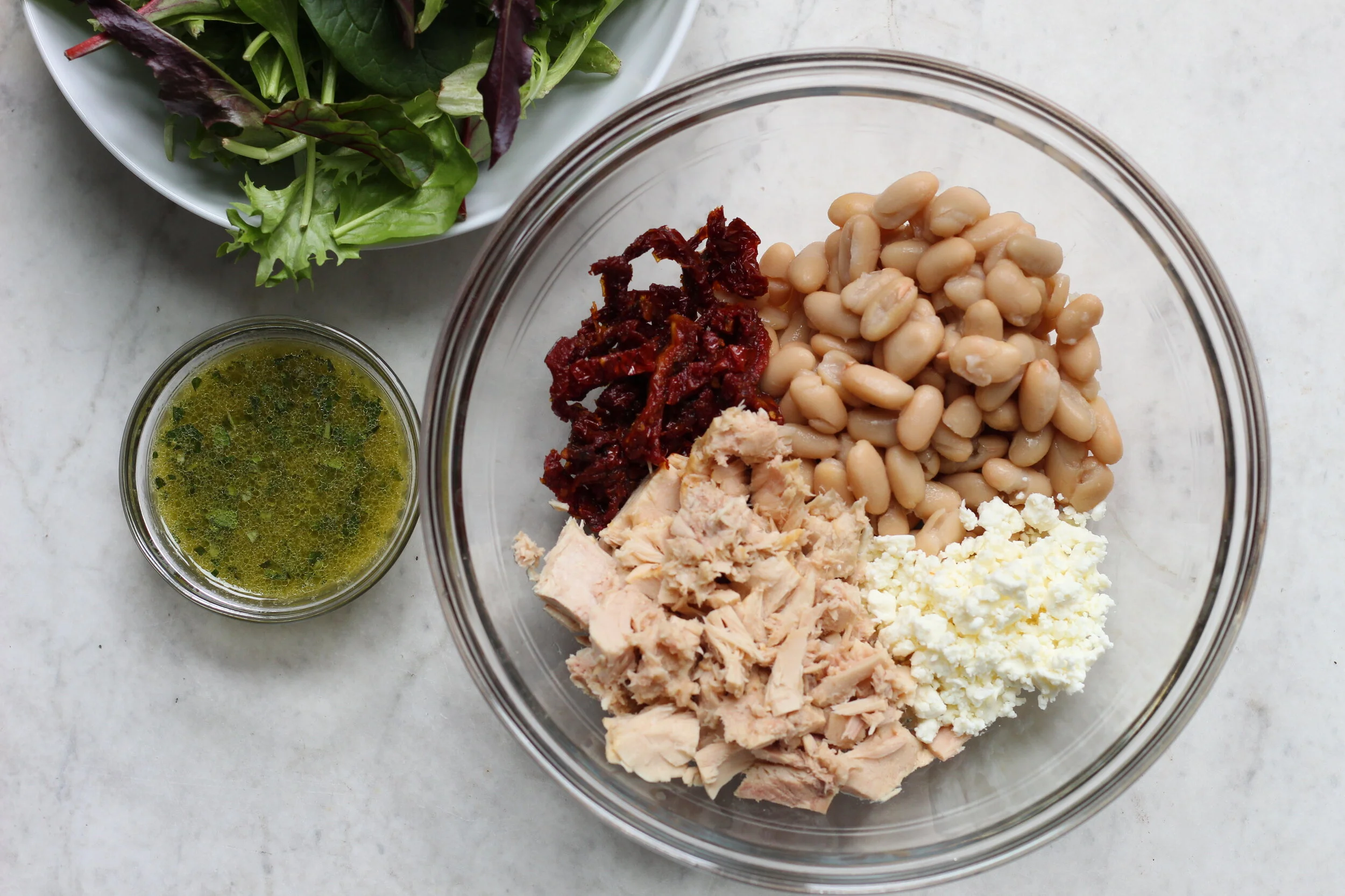 Tuna and White Bean Salad with Sun-Dried Tomatoes