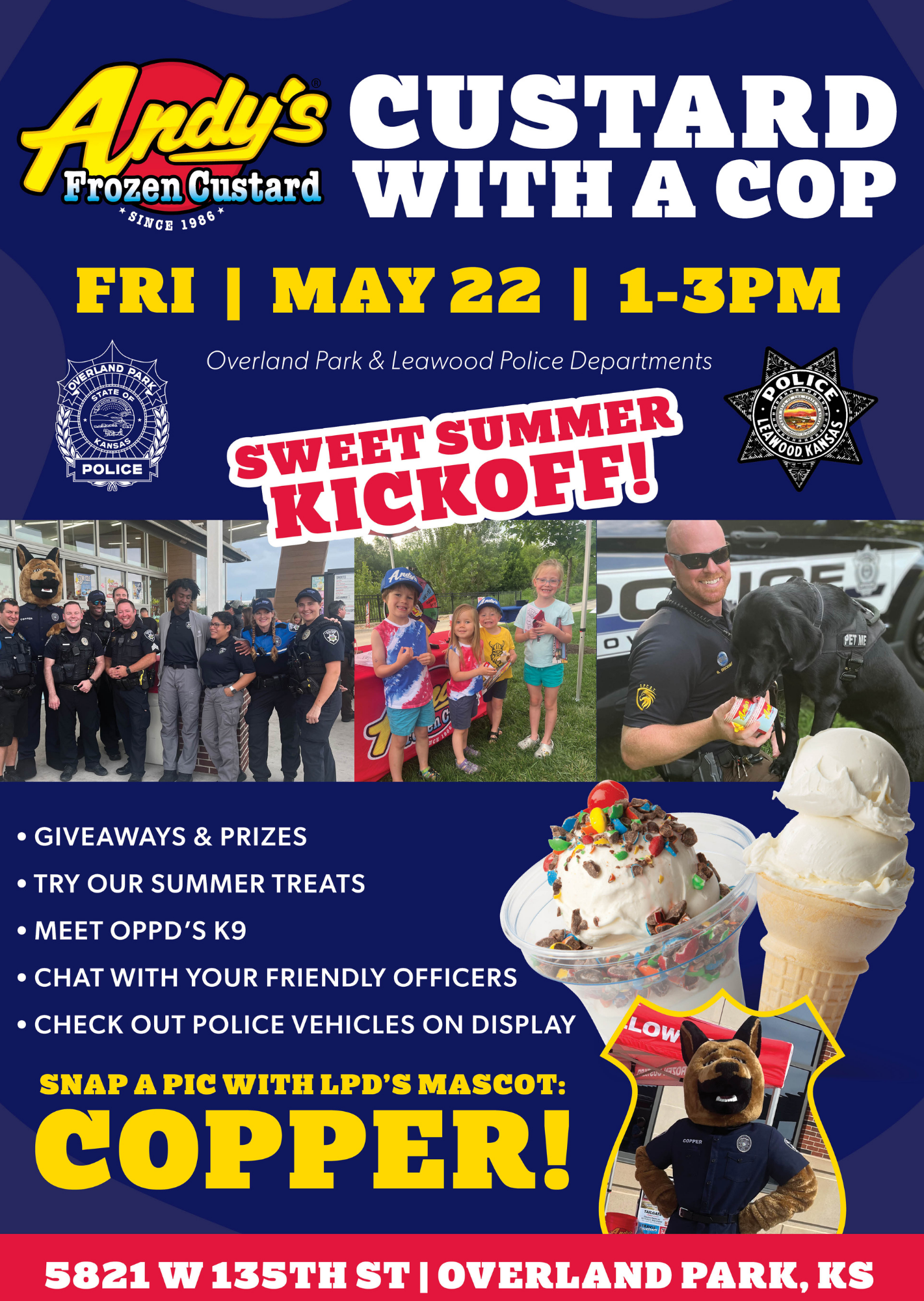 Andy's Custard with a Cop