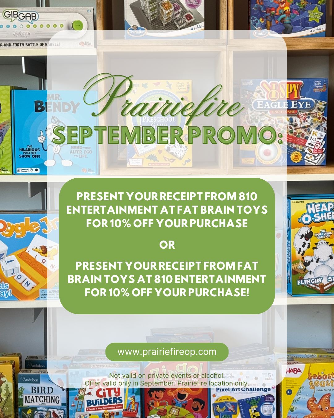 Prairiefire September Promo
