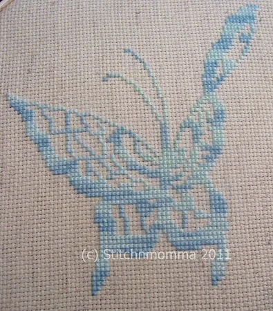 Butterfly Silhouette Cross Stitch Pattern