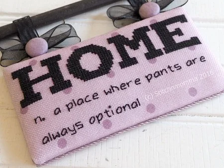 Modern Dictionary:  Home Cross Stitch Pattern