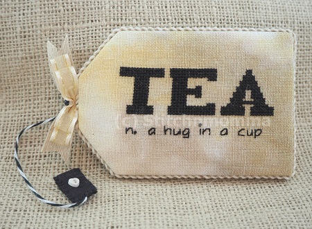 Modern Dictionary:  Tea Cross Stitch Pattern