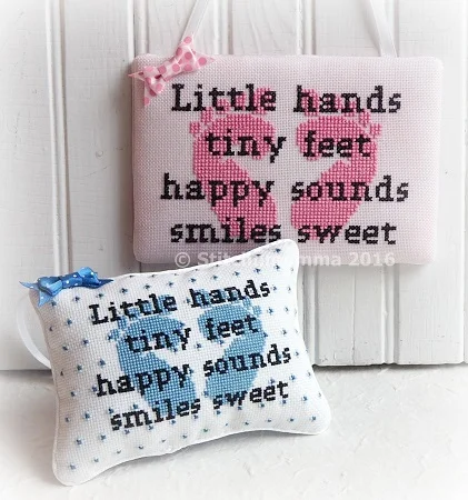 Little Hands, Tiny Feet Cross Stitch Pattern