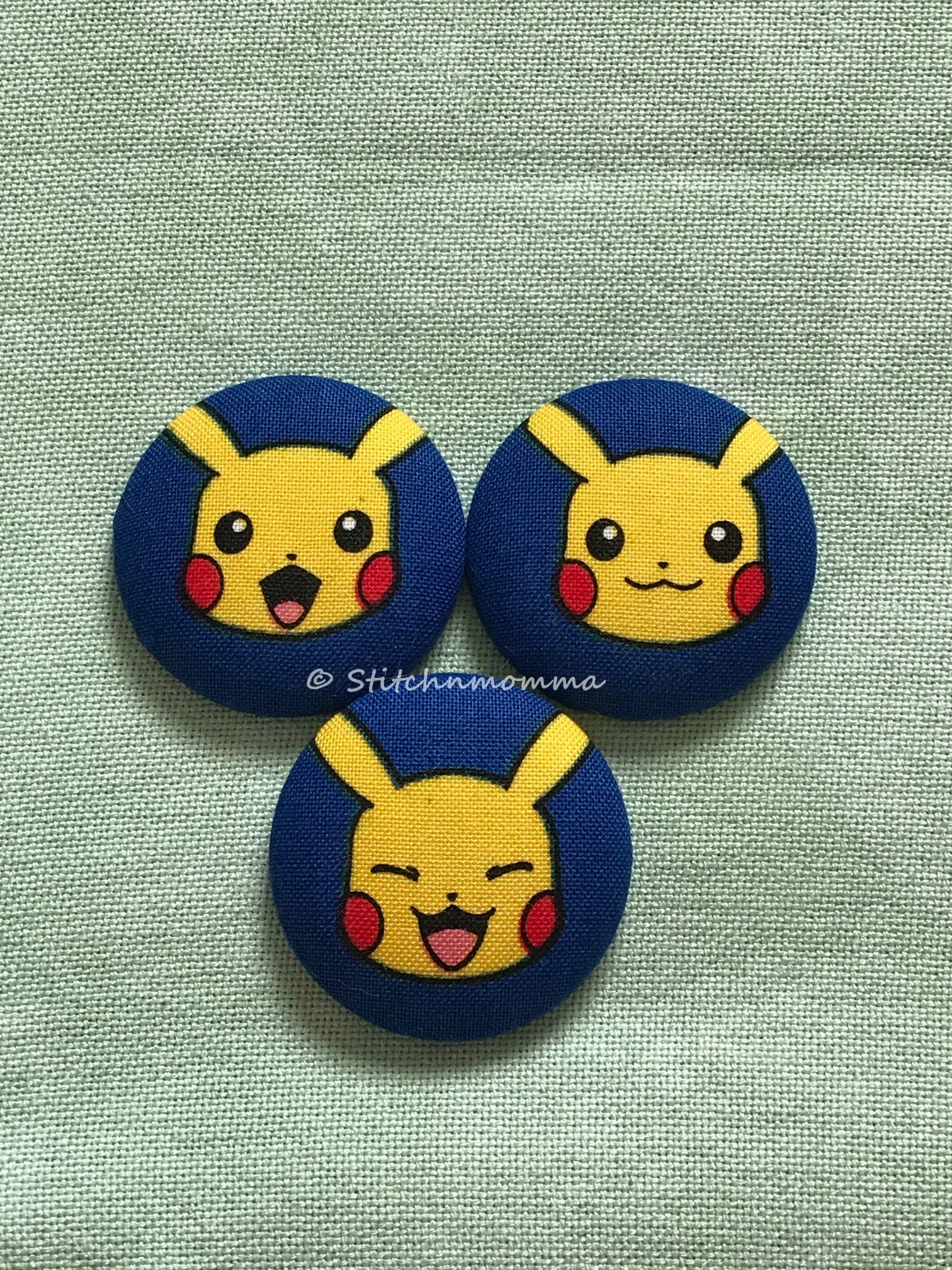 Needle Minder - Pikachu on fabric.jpg