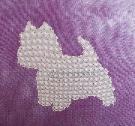 Westie Silhouette Cross Stitch Pattern