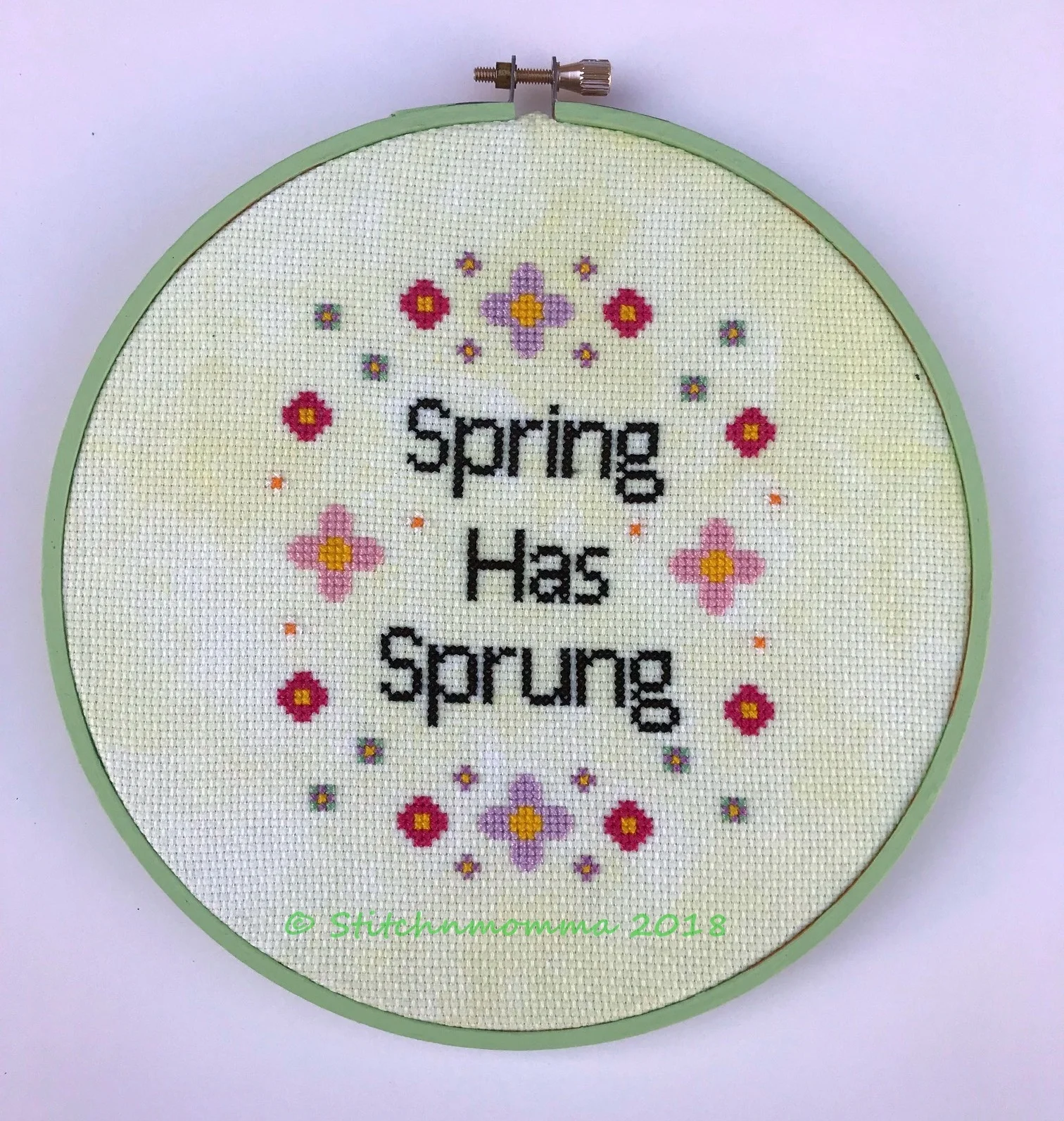 Spring Has Sprung Cross Stitch Pattern