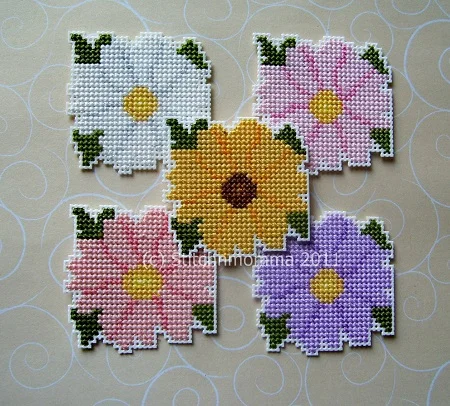 Simply Sweet Flowers Cross Stitch Pattern