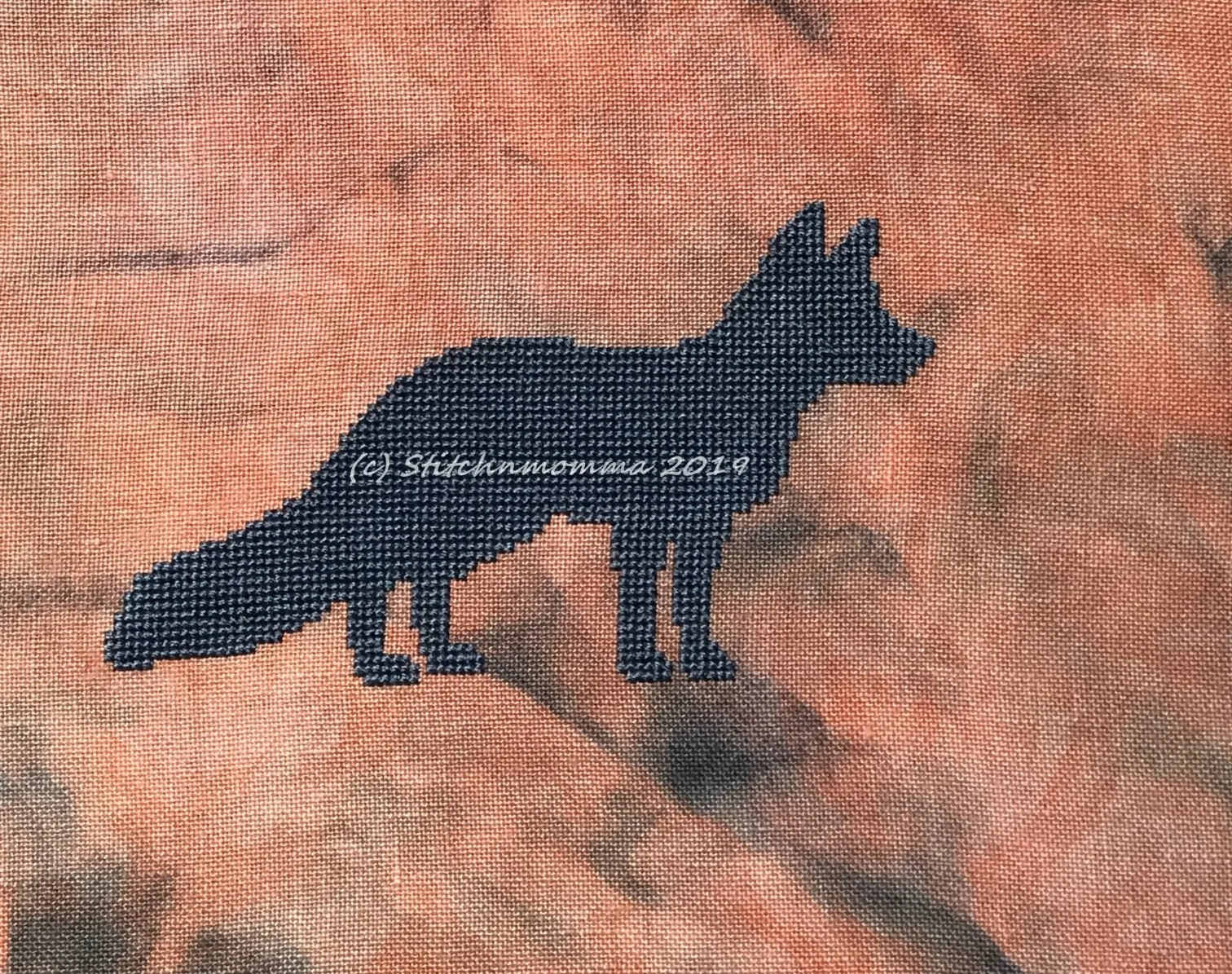 Fox Silhouette Cross Stitch Pattern