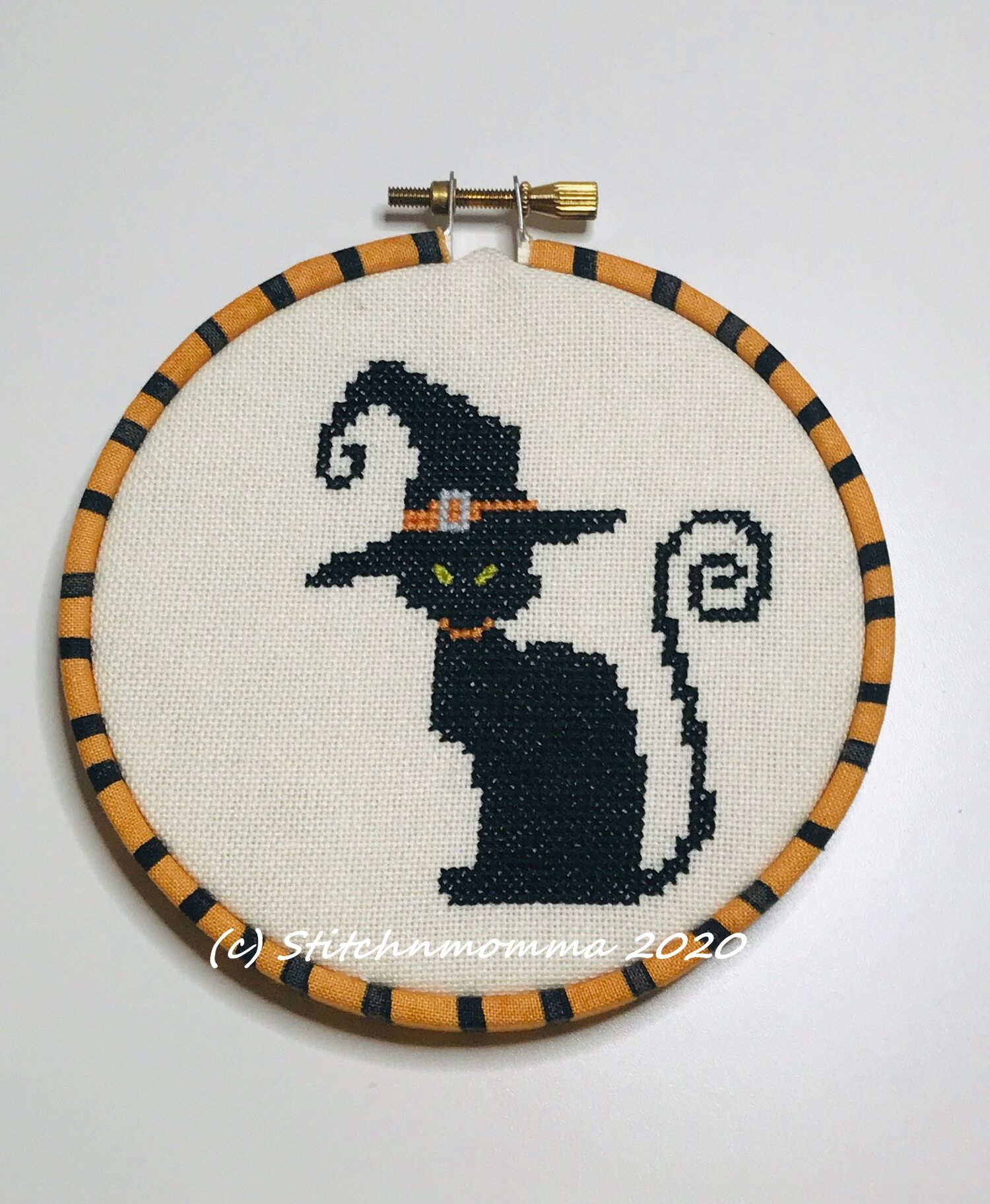 Black Cat Magnificent Mini Cross Stitch Pattern — Stitchnmomma