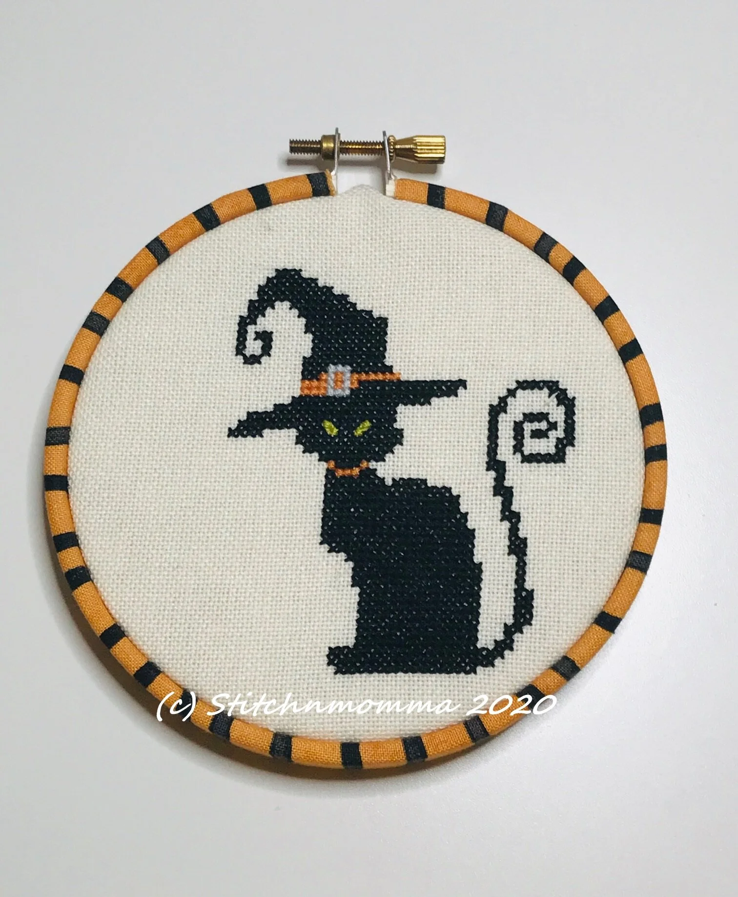Black Cat Magnificent Mini Cross Stitch Pattern