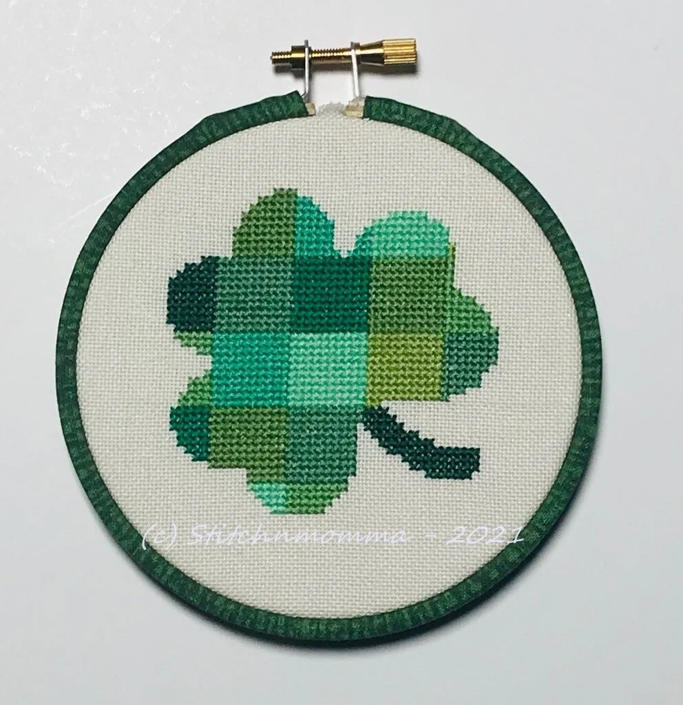 Patchwork Shamrock Magnificent Mini Cross Stitch Pattern