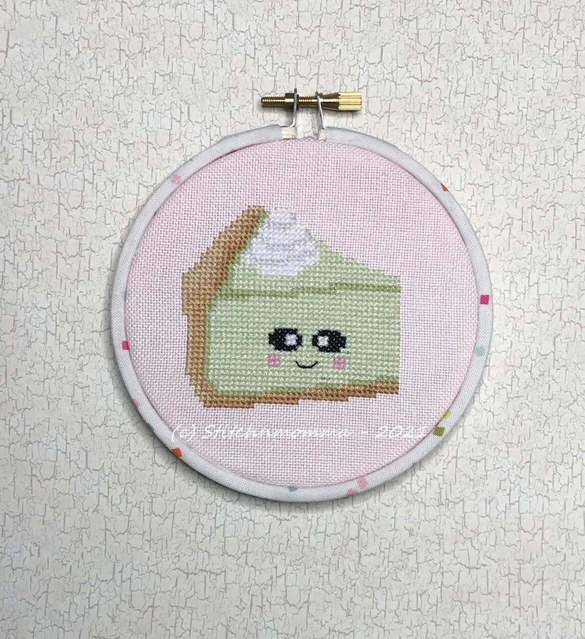 Kawaii Pie (Key Lime) Magnificent Mini Cross Stitch Pattern