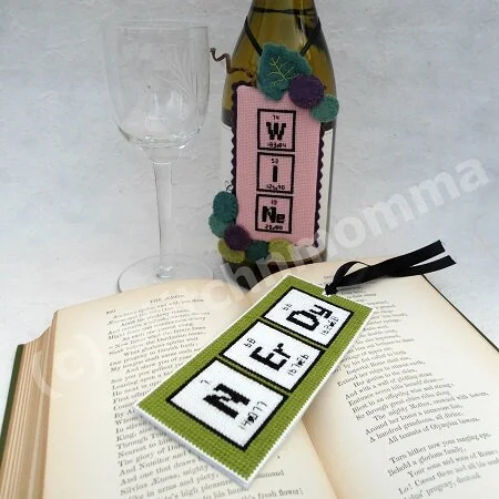 Printed (Hard Copy) Nerdy Words Periodic Table Elements Cross Stitch Pattern