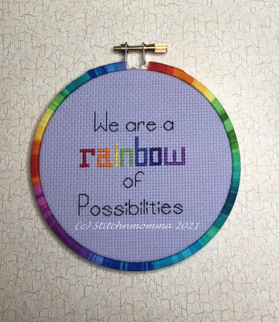 Rainbow of Possibilities Magnificent Mini Cross Stitch Pattern