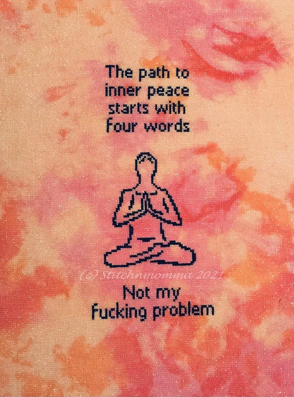 Inner Peace NSFW Cross Stitch Pattern