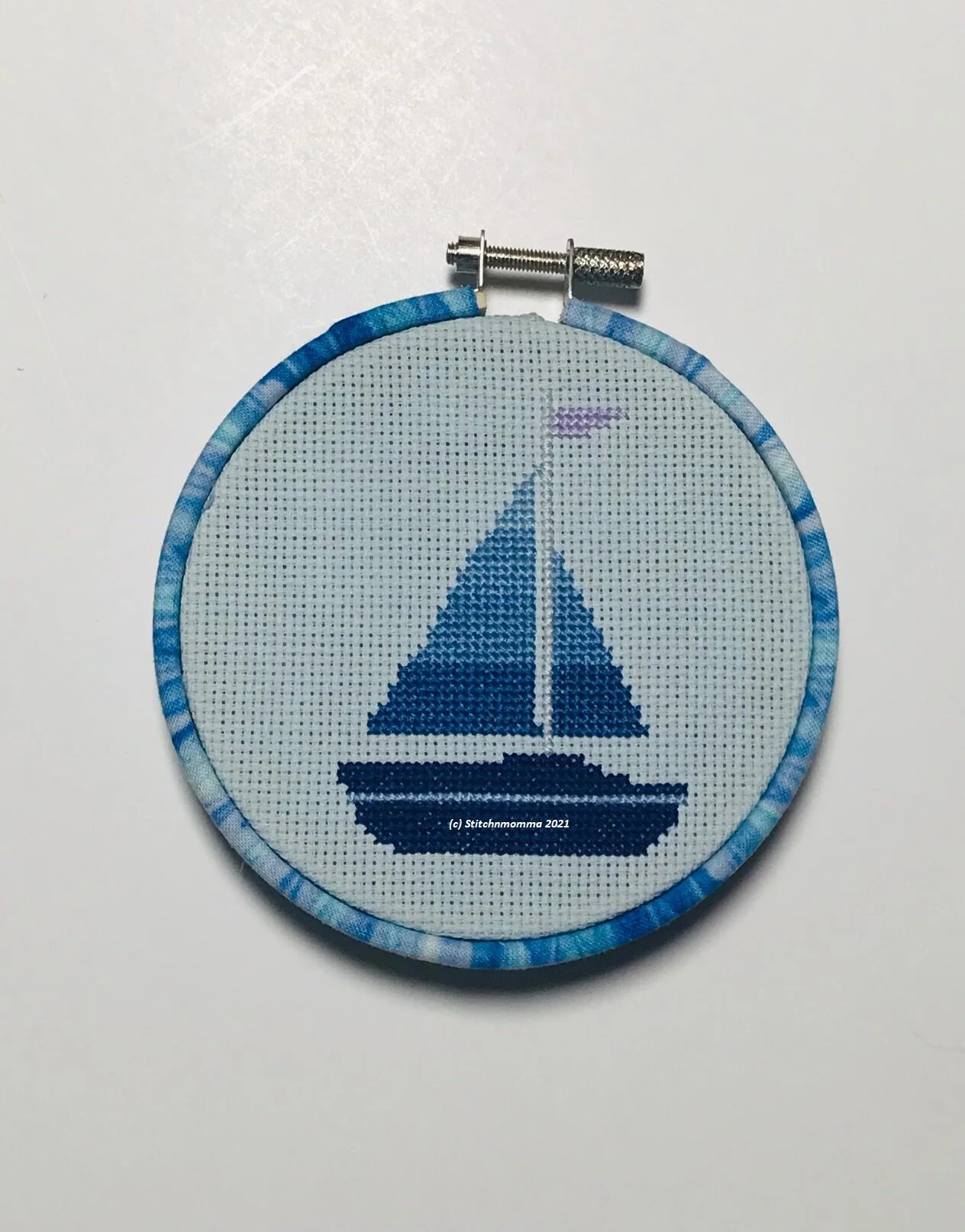 Sailboat Magnificent Mini Cross Stitch Pattern