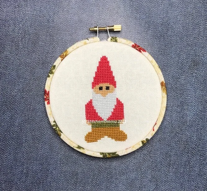 Autumn Gnome Magnificent Mini Cross Stitch Pattern
