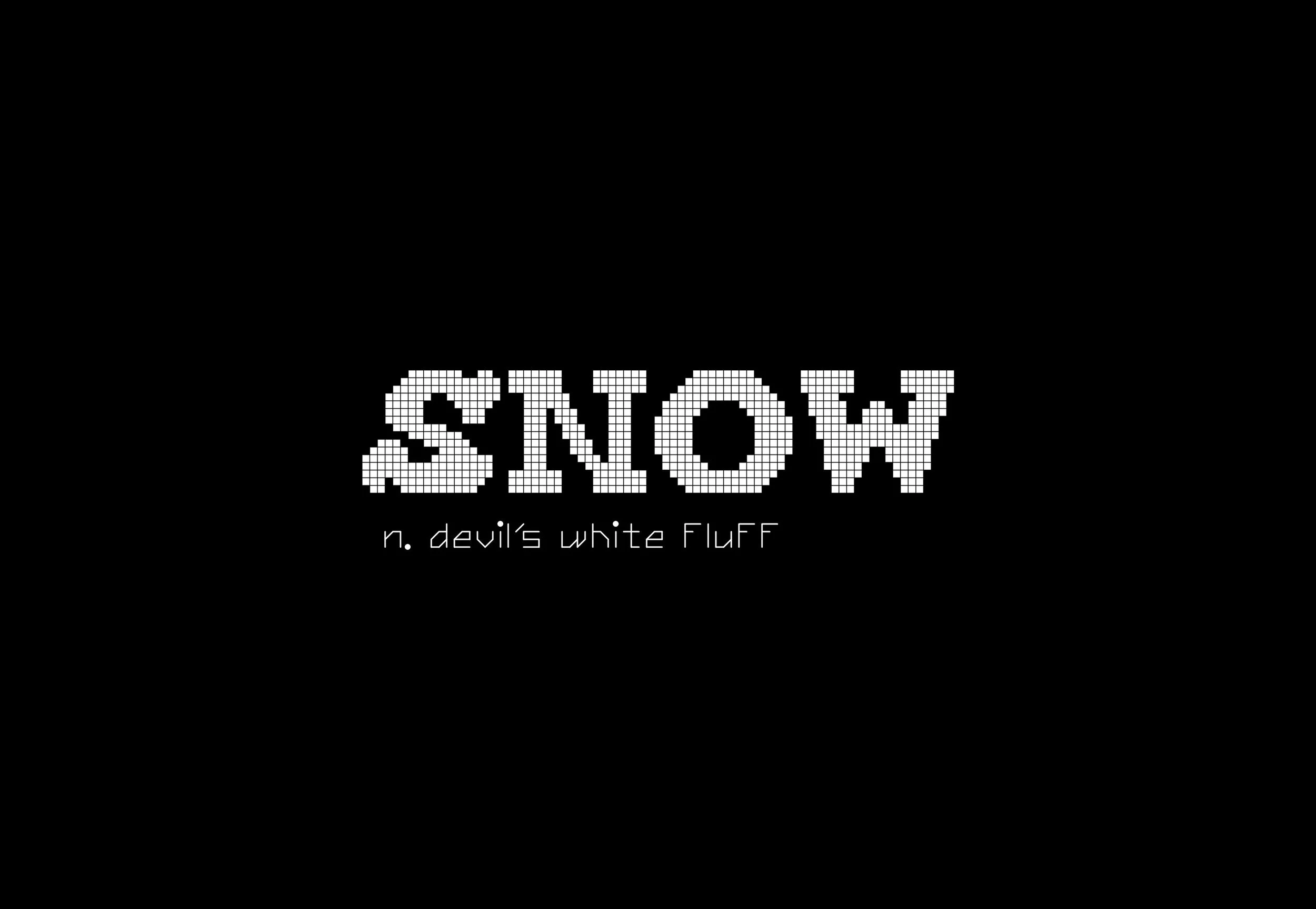 Modern Dictionary: Snow Cross Stitch Pattern