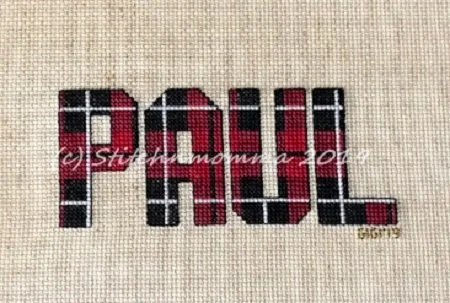 Plaid Alphabet Cross Stitch Pattern