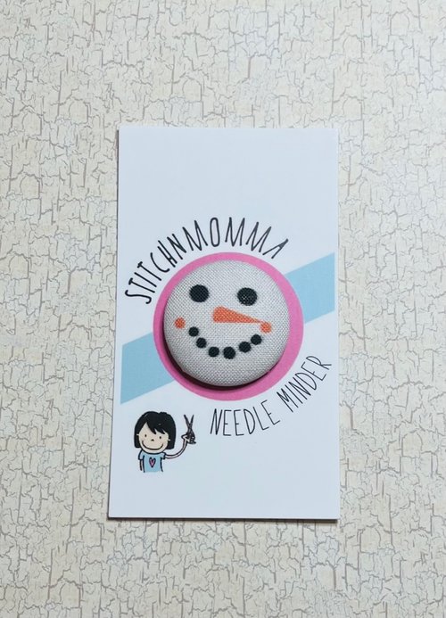 How to Make a Needle Minder  Fabric Covered Button 