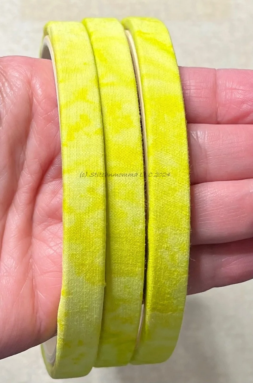 Chartreuse Watercolor Decorative Fabric Covered Embroidery Hoops