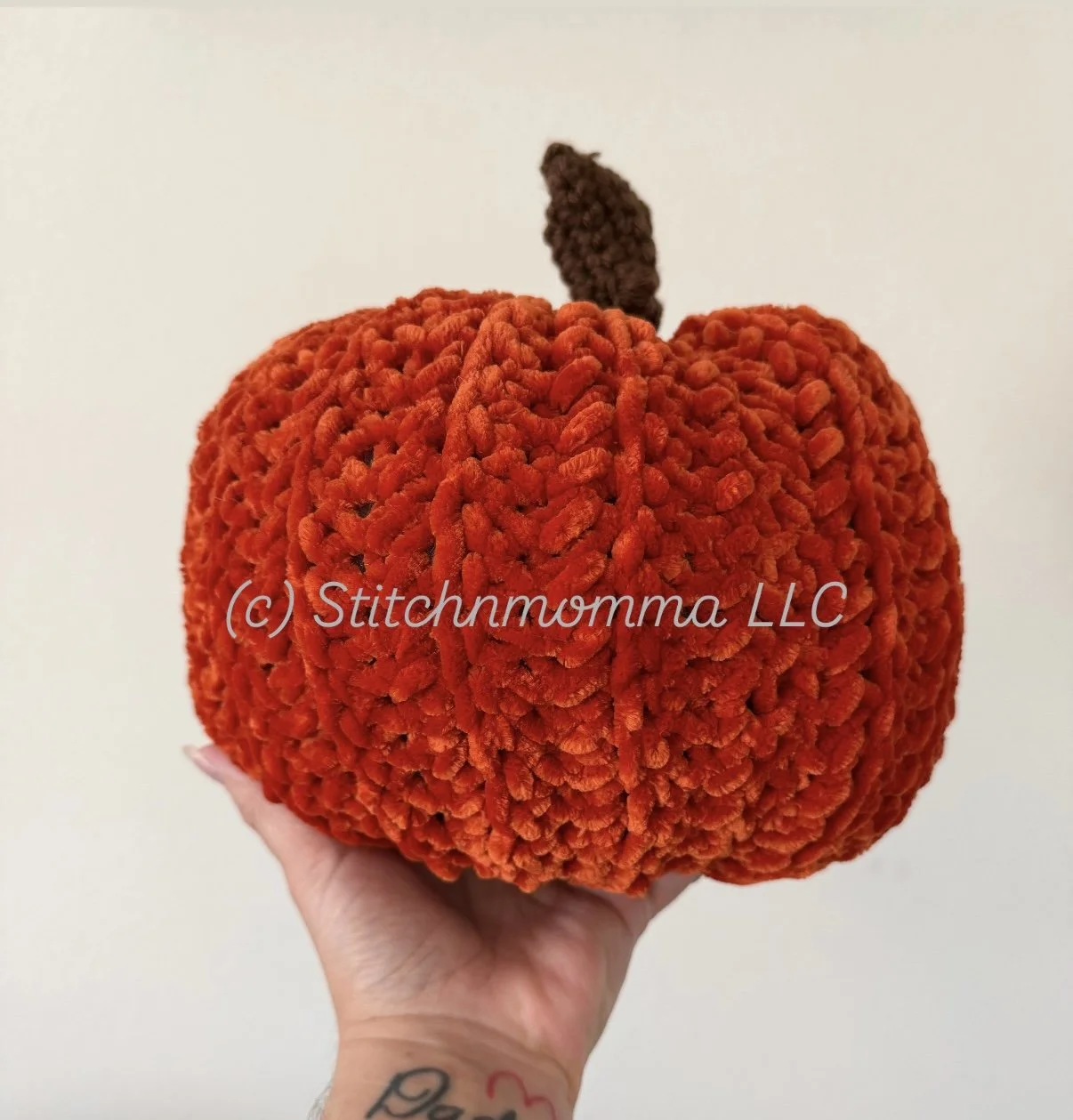 LIMITED QUANTITY - Jumbo Crocheted Pumpkin